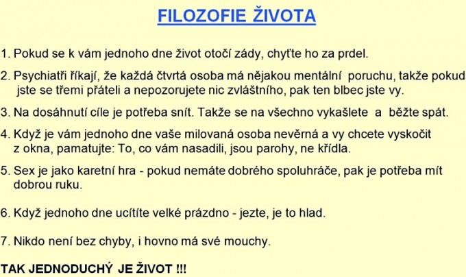 Filozofie ivota